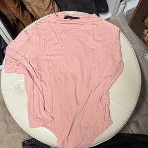 Naked wardrobe bodysuit light pink size large